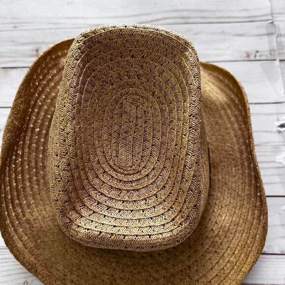 Sheplers Inc Tan Western Cowboy Straw Hat One Size - Picture 6 of 11